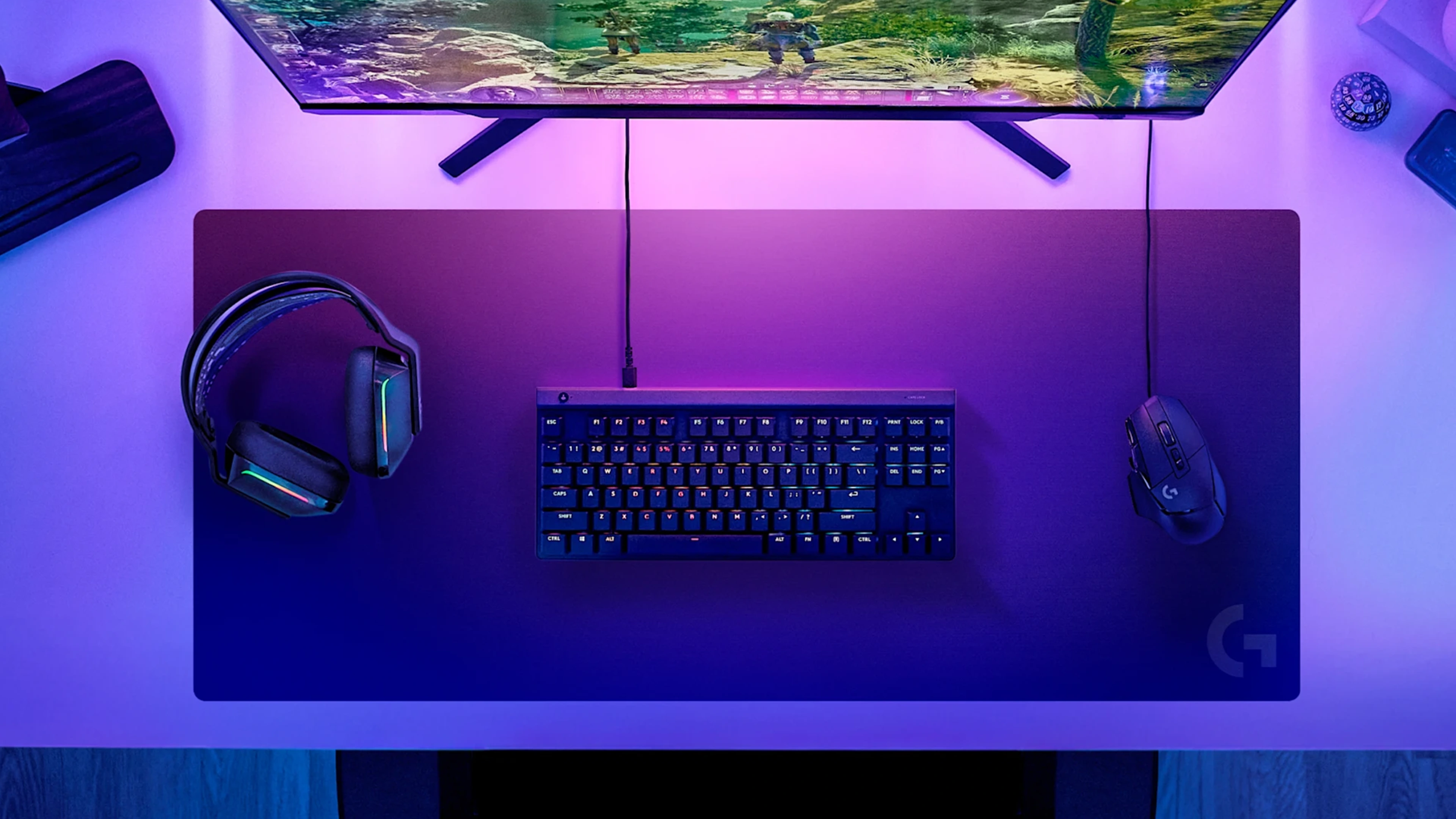 Logitech G840 XL méretű gamer egérpad