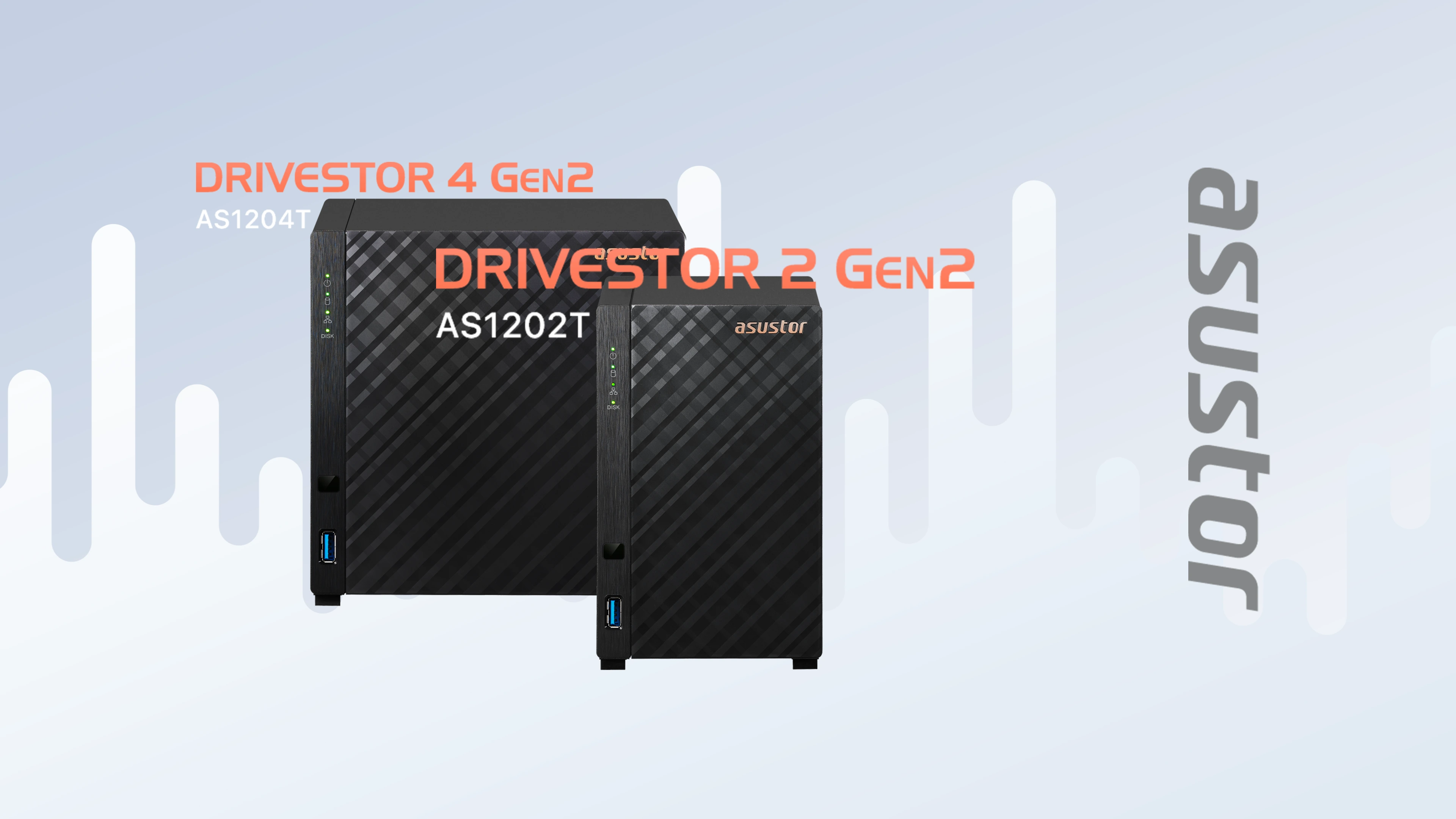 Az ASUSTOR AS1202T és AS1204T NAS-rendszerek