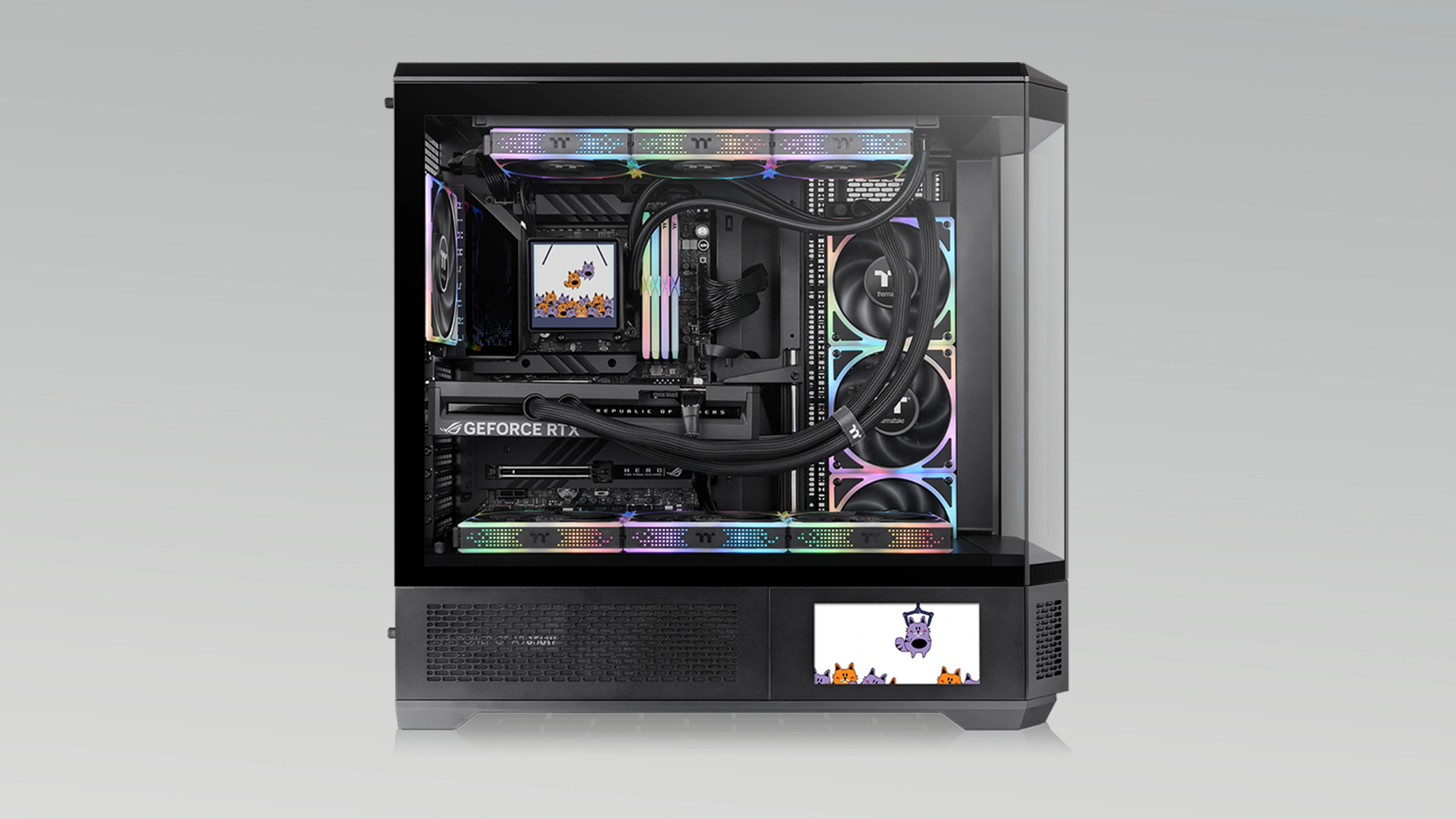 Thermaltake View 600 TG prémium Full Tower PC ház